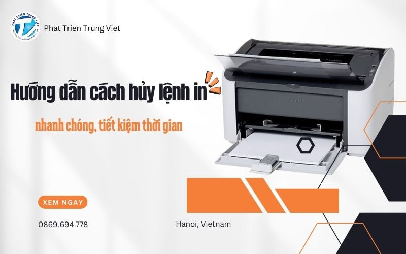 Hướng Dẫn Cách Hủy Lệnh In Nhanh Chóng, Tiết Kiệm Thời Gian
